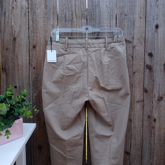 NWT Calvin Klein Khaki Dress Pants Size 4 - Picture 5 of 7